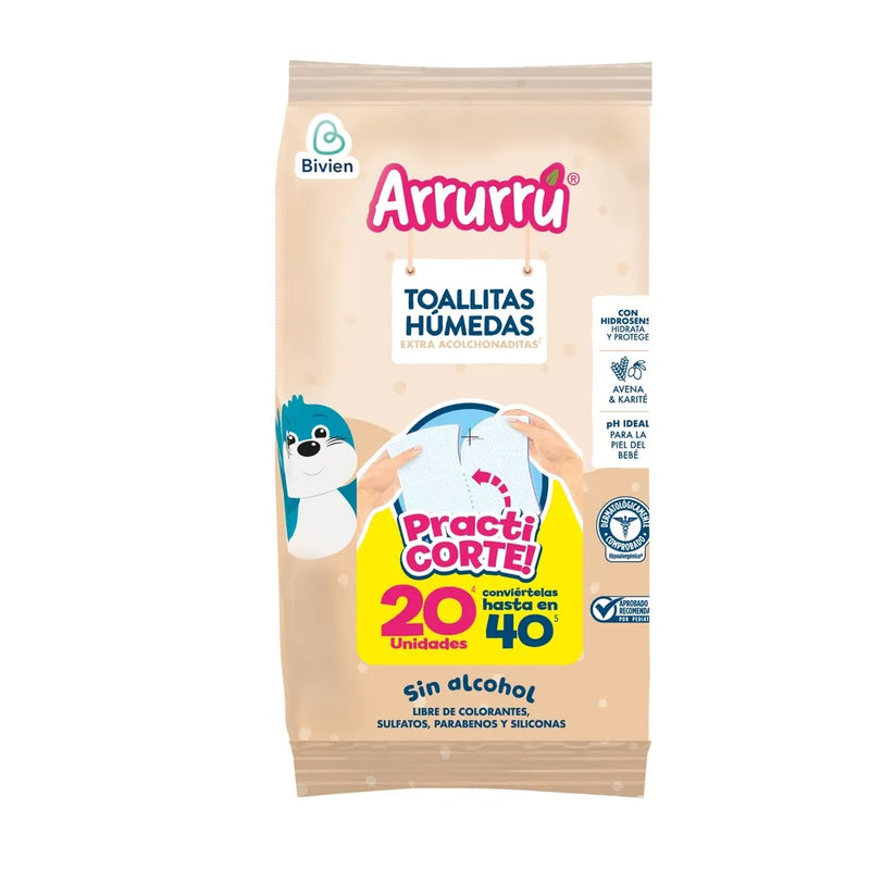 SHAMPOO BAÑO LIQUIDO ORIGINAL X750ML + GRATIS TOALLITAS HÚMEDAS X20 UND AAB330 ARRURRÚ