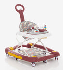 CAMINADOR PARA BEBÉ MULTIFUNCIONAL CON TECHO Y JUEGOS MUSICALES Y-W405C MUNBE VINO TINTO