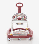 CAMINADOR PARA BEBÉ MULTIFUNCIONAL CON TECHO Y JUEGOS MUSICALES Y-W405C MUNBE VINO TINTO