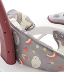 CAMINADOR PARA BEBÉ MULTIFUNCIONAL CON TECHO Y JUEGOS MUSICALES Y-W405C MUNBE VINO TINTO