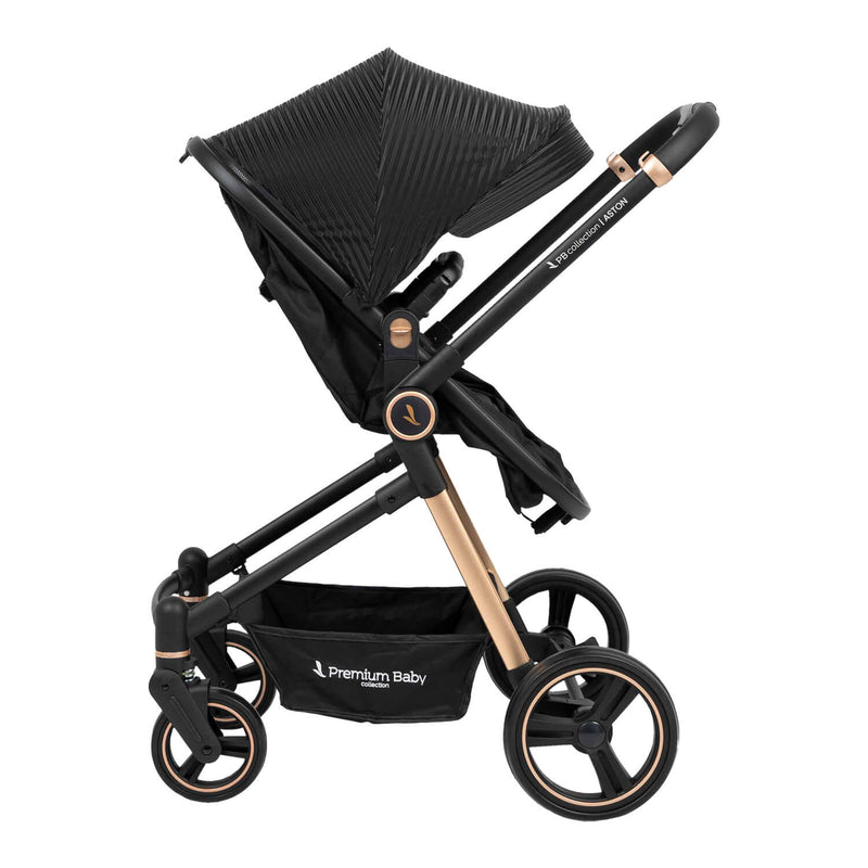 COCHE TIPO CUNA ASTON PREMIUM BABY NEGRO