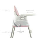 SILLA COMEDOR ZOE HAPPY BABY ROSADO