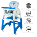 SILLA DE COMER LARA - EB645-1 AZUL GATOS EBABY