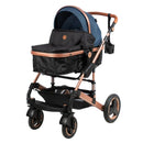Coche Cuna Moisés de lujo SAGIRA EB156 Azul Ebaby