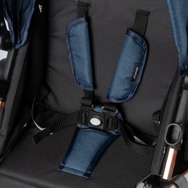 Coche Cuna Moisés de lujo SAGIRA EB156 Azul Ebaby