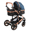 Coche Cuna Moisés de lujo SAGIRA EB156 Azul Ebaby