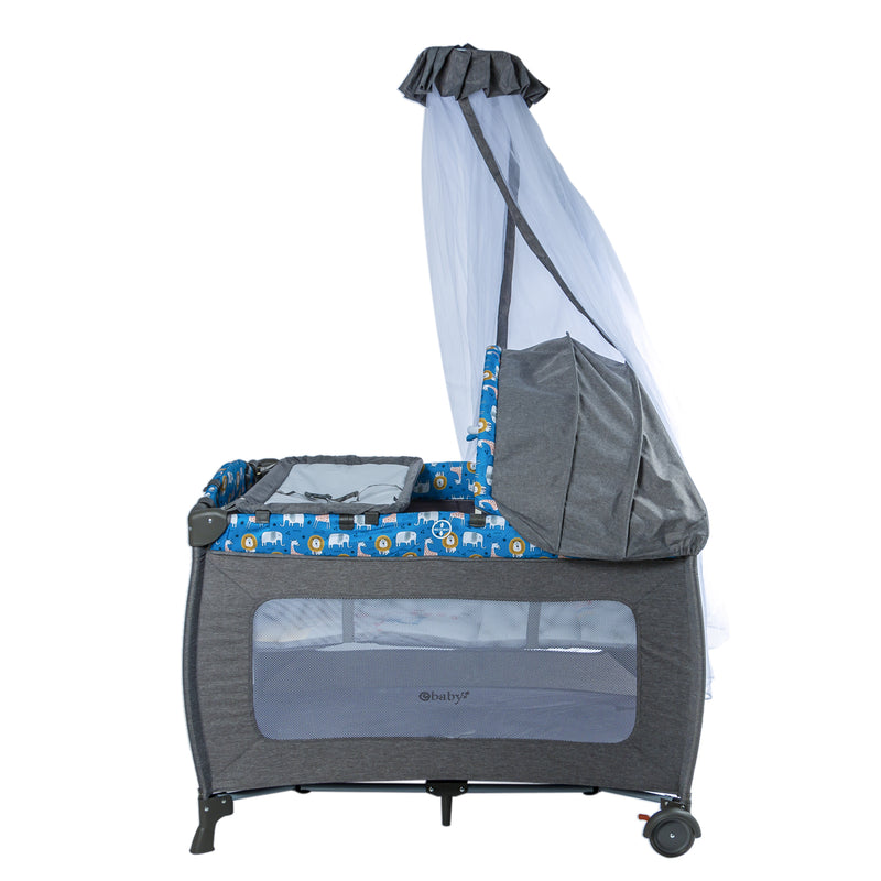 CUNA CORRAL MECEDORA SALLY EB716-3 OH EBABY AZUL