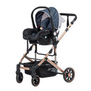 COCHE CUNA MOISES COMFORT + PORTABEBÉ EB147 EBABY AZUL