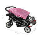 COCHE MECEDORA BALANCE PREMIUM BABY ROSADO