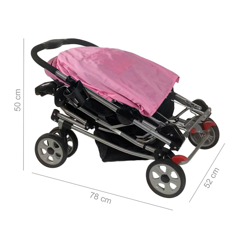 COCHE MECEDORA BALANCE PREMIUM BABY ROSADO
