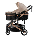 COCHE CUNA MOISÉS CONFORT FUNCIÓN MALETA EB-R147-1 BEIGE EBABY