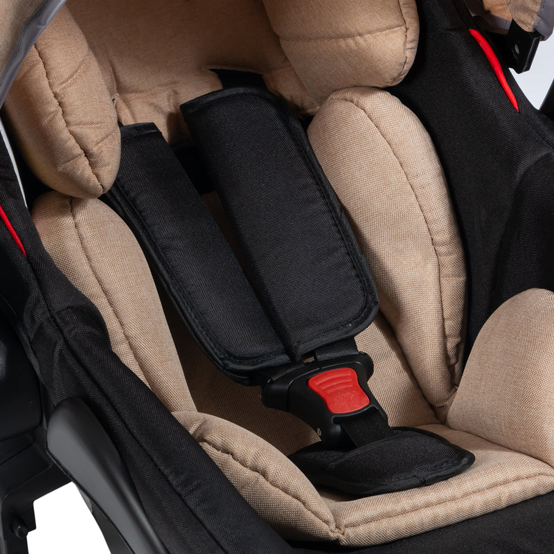 COCHE CUNA MOISES COMFORT + PORTABEBÉ EB147 EBABY BEIGE