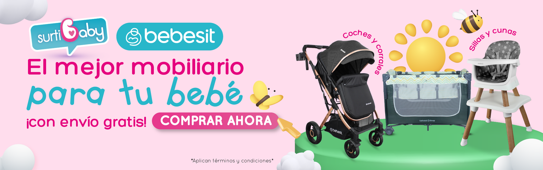 Surtibaby | Tienda para Bebés con Envío Rápido y Pago Contra Entrega, image size:1800x563