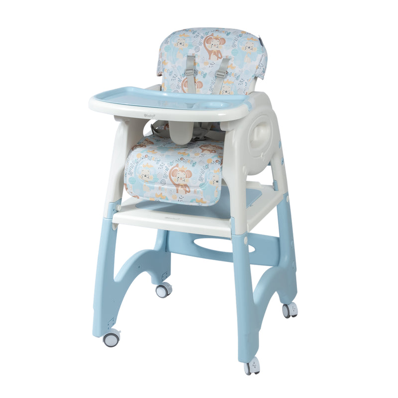 SILLA DE COMER LARA - EB645-1 AZUL MONOS EBABY