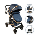 COCHE TIPO CUNA FJ HAPPY BABY AZUL