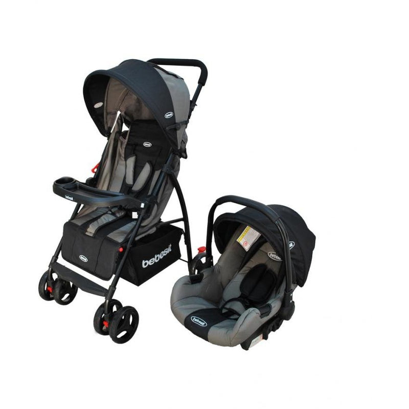 COCHE TRAVEL SYSTEM SUMMER JC2019 BEBESIT GRIS-