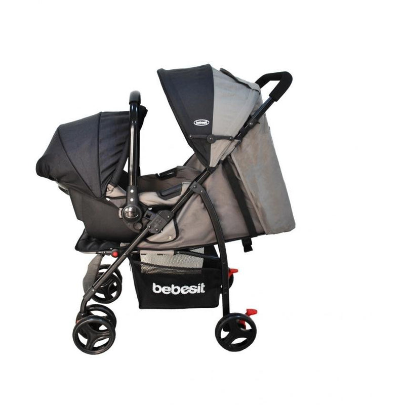 COCHE TRAVEL SYSTEM SUMMER JC2019 BEBESIT GRIS-