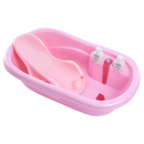 BAÑERA PLEGABLE + SOPORTE BSP-101 BEBESITOS ROSADA