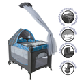 CUNA COLECHO DACORA EB750-1 ONE HAND EBABY AZUL