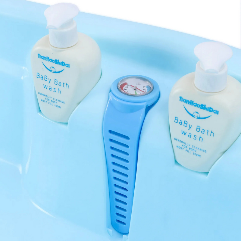 BAÑERA PLEGABLE + SOPORTE BSP-101 BEBESITOS ROSADA