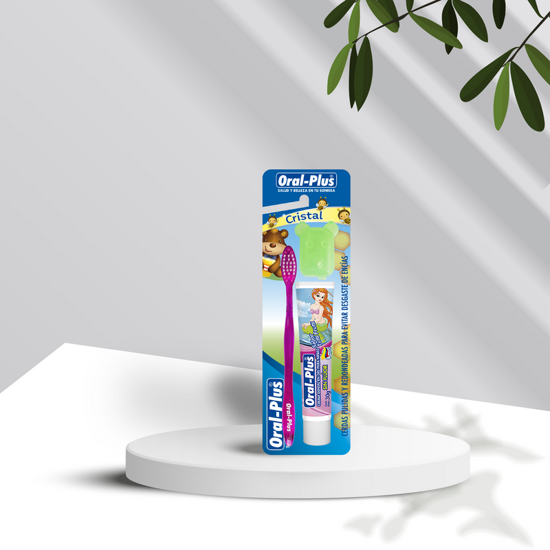 CREMA DENTAL TUTTI FRUTTI +CEPILLO + PROTECTOR X30