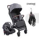 COCHE TRAVEL SYSTEM MICRO JCTSX5 GRIS BEBESIT -