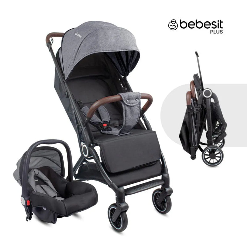 COCHE TRAVEL SYSTEM MICRO JCTSX5 GRIS BEBESIT -