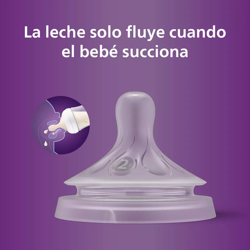 Tetina Natural Response 0M+ Flujo Lento SCY962/02 Avent