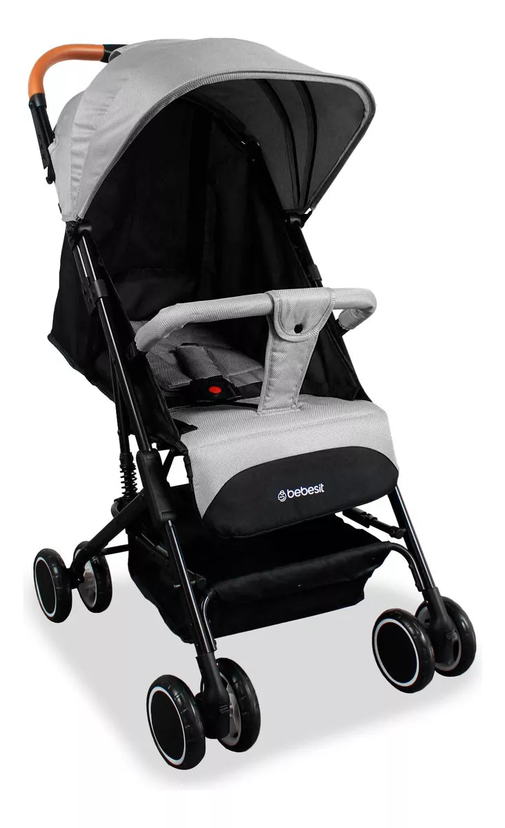 COCHE COMPACTO MALETA BIT JC207 - GRIS BEBESIT