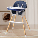 SILLA COMEDOR MADERA 301AH-868 BABY KAYS AZUL TURQUÍ