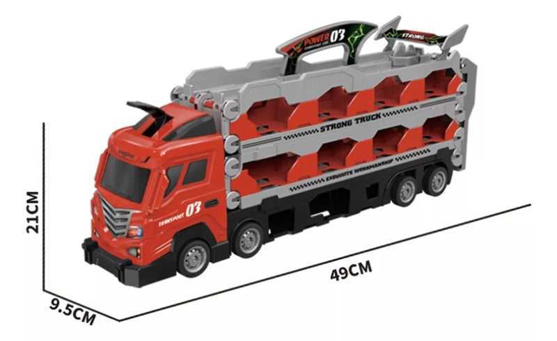 CAMION NIÑERA + 4 AUTOS ZD2308 MUNBE