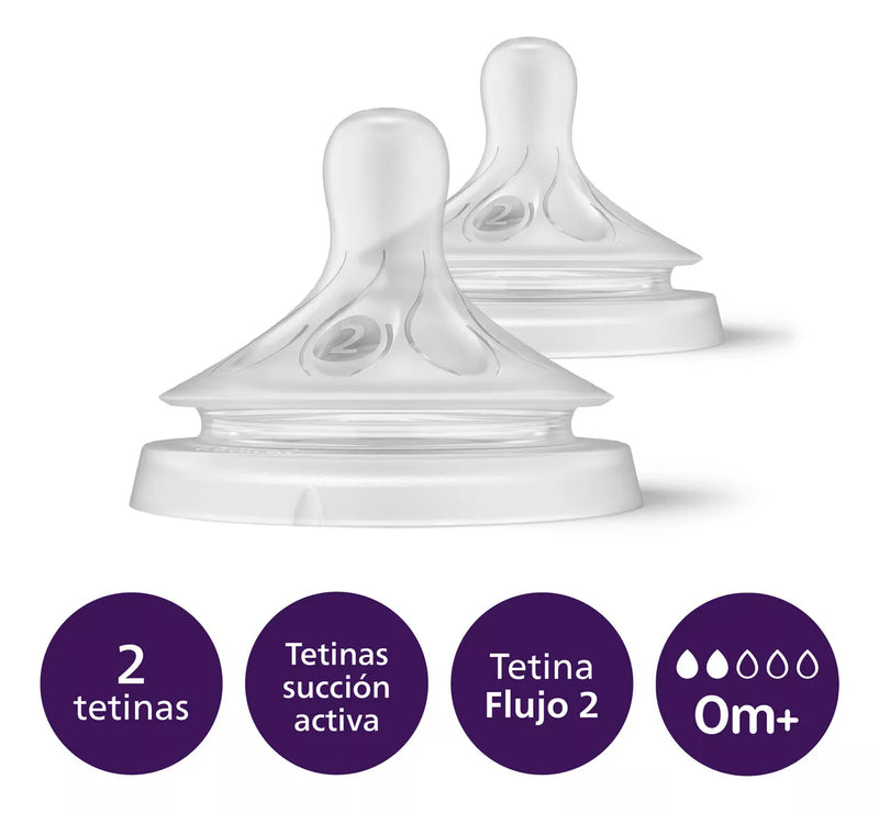 Tetina Natural Response 0M+ Flujo Lento SCY962/02 Avent