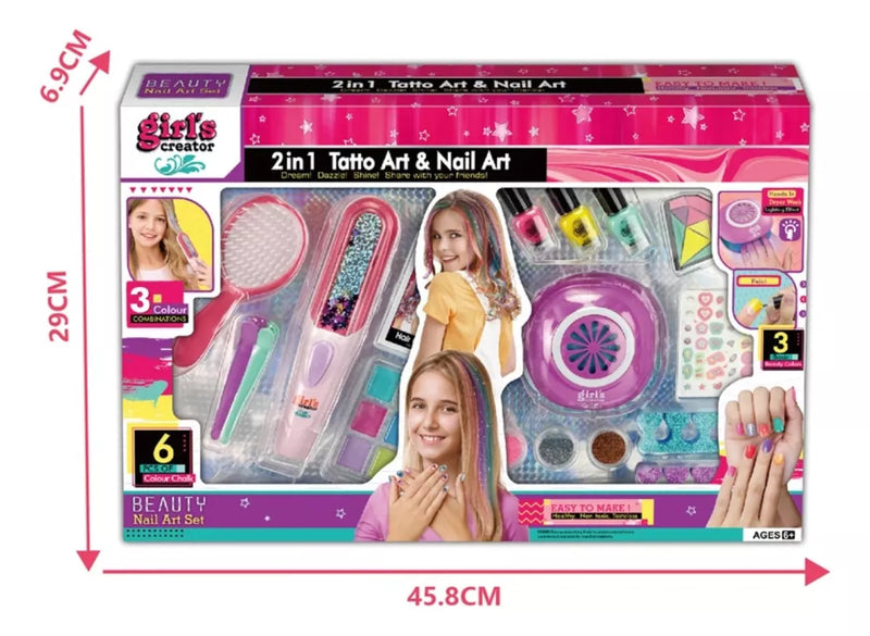 SET BELLEZA UÑAS + CABELLO ¡CREATIVIDAD Y ESTILO EN UN SOLO SET! MBK-377 MUNBE