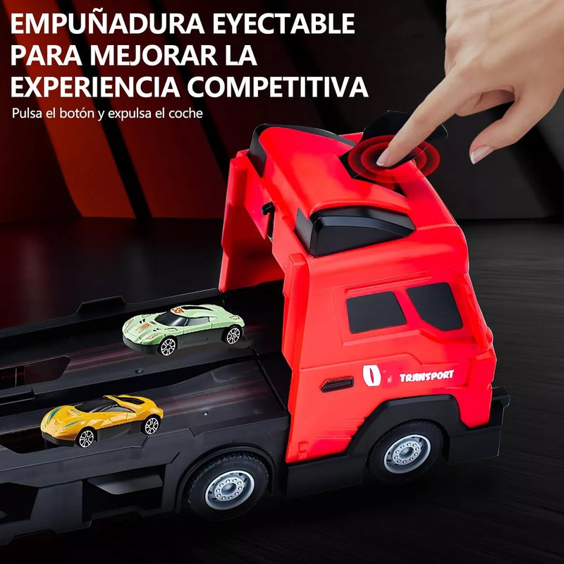 CAMION NIÑERA + 4 AUTOS ZD2308 MUNBE