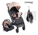 COCHE TRAVEL SYSTEM MICRO JCTSX5 ROSADO BEBESIT