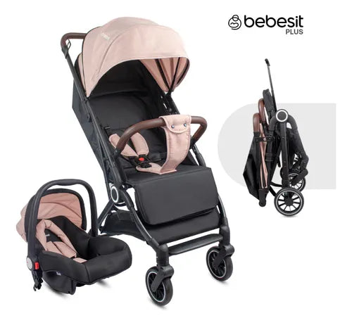 COCHE TRAVEL SYSTEM MICRO JCTSX5 ROSADO BEBESIT