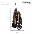 COCHE TRAVEL SYSTEM MICRO JCTSX5 NEGRO BEBESIT