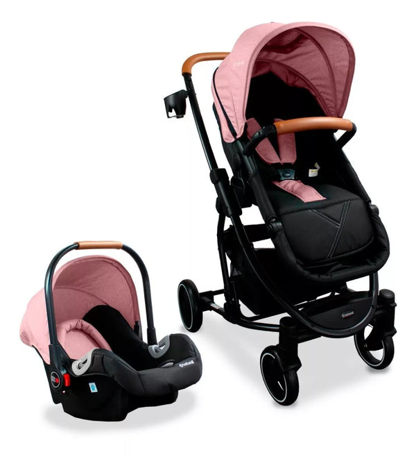 COCHE TRAVEL SYSTEM PRIMA SL461A - ROSADO BEBESIT