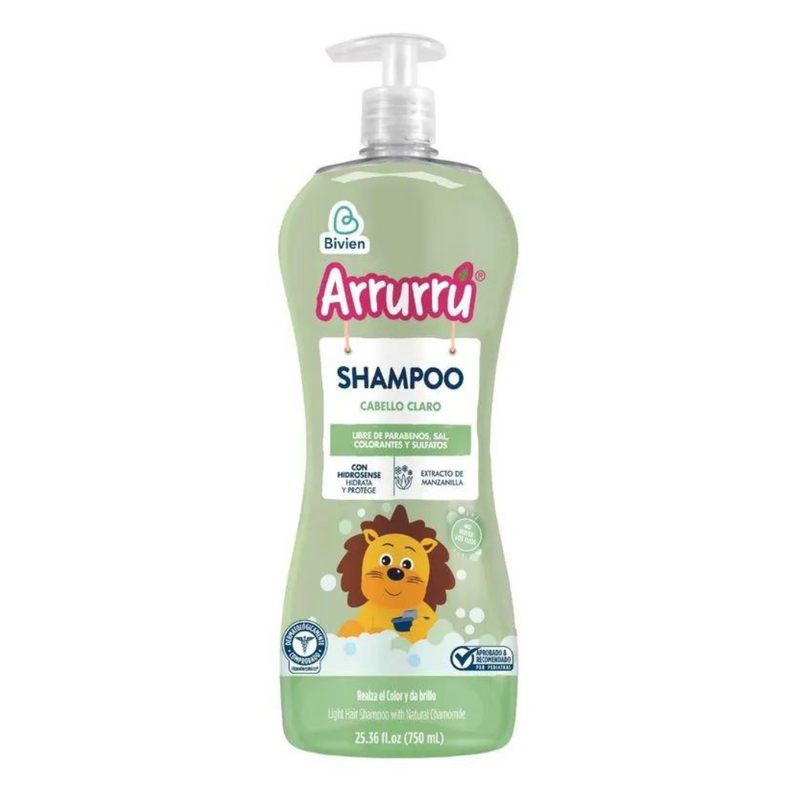 SHAMPOO CABELLO CLARO X750ML + GRATIS TOALLITAS HUMEDAS SUAVIDAD Y NUTRICIÓN X20 AAB533 ARRURRÚ