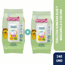 TOALLAS HUMEDAS ALOE VERA Y MANZANILLA X240 AAB294 ARRURÚ