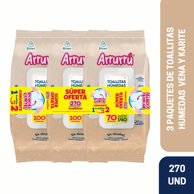 TOALLAS HUMEDAS AVENA X270 ABB506 ARRURRU