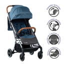 COCHE MALETA SOFI EB1017 EBABY AZUL