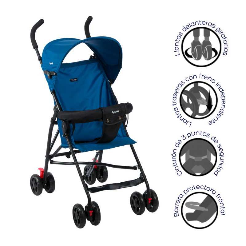 COCHE PASEADOR BLUM EB2013 EBABY AZUL