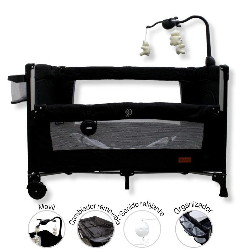 CORRAL COLECHO BLUETOOTH BT NEGRO BEBESITOS