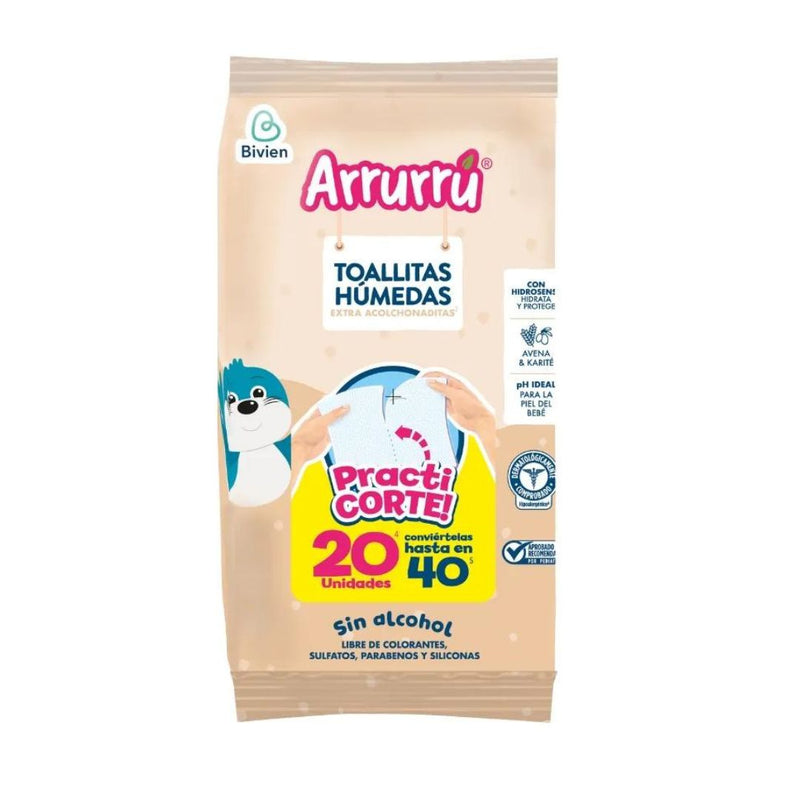 SHAMPOO CABELLO OSCURO X750 ML + GRATIS TOALLITAS HÚMEDAS AVENA X20 UND AAB297 ARRURRÚ