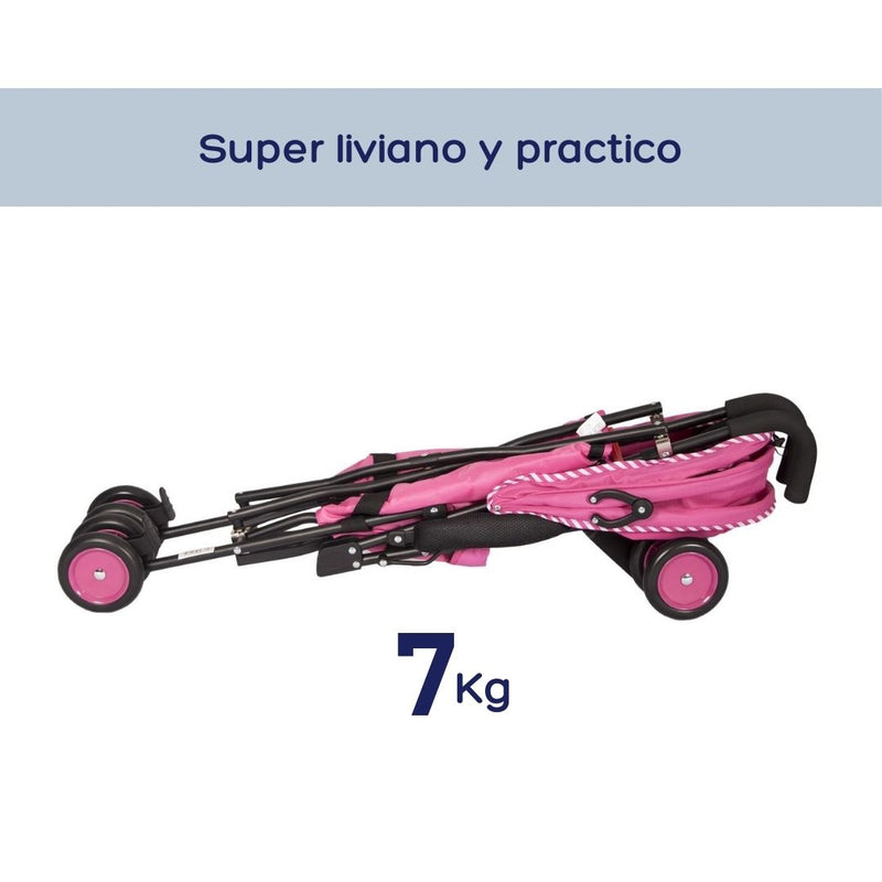 COCHE BASTON FRESH STYLE EB2011-1 EBABY ROSADO
