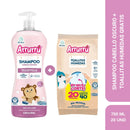 SHAMPOO CABELLO OSCURO X750 ML + GRATIS TOALLITAS HÚMEDAS AVENA X20 UND AAB297 ARRURRÚ
