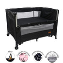 CORRAL MEDIA CARPA COLECHO150 NEGRO BEBESITOS