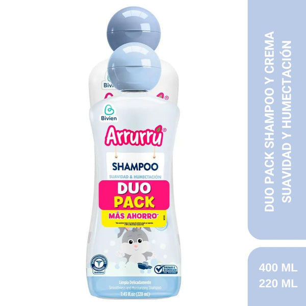 CREMA SUAVIDAD Y HUMECTACIÓN X400 ML + SHAMPOO SUAVIDAD Y HUMECTACIÓN X220 ML AAB377 ARRURRÚ