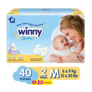 PAÑALES WINNY SENSITIVE ETAPA 2 X40 UND + TOALLITAS HÚMEDAS X20 UND